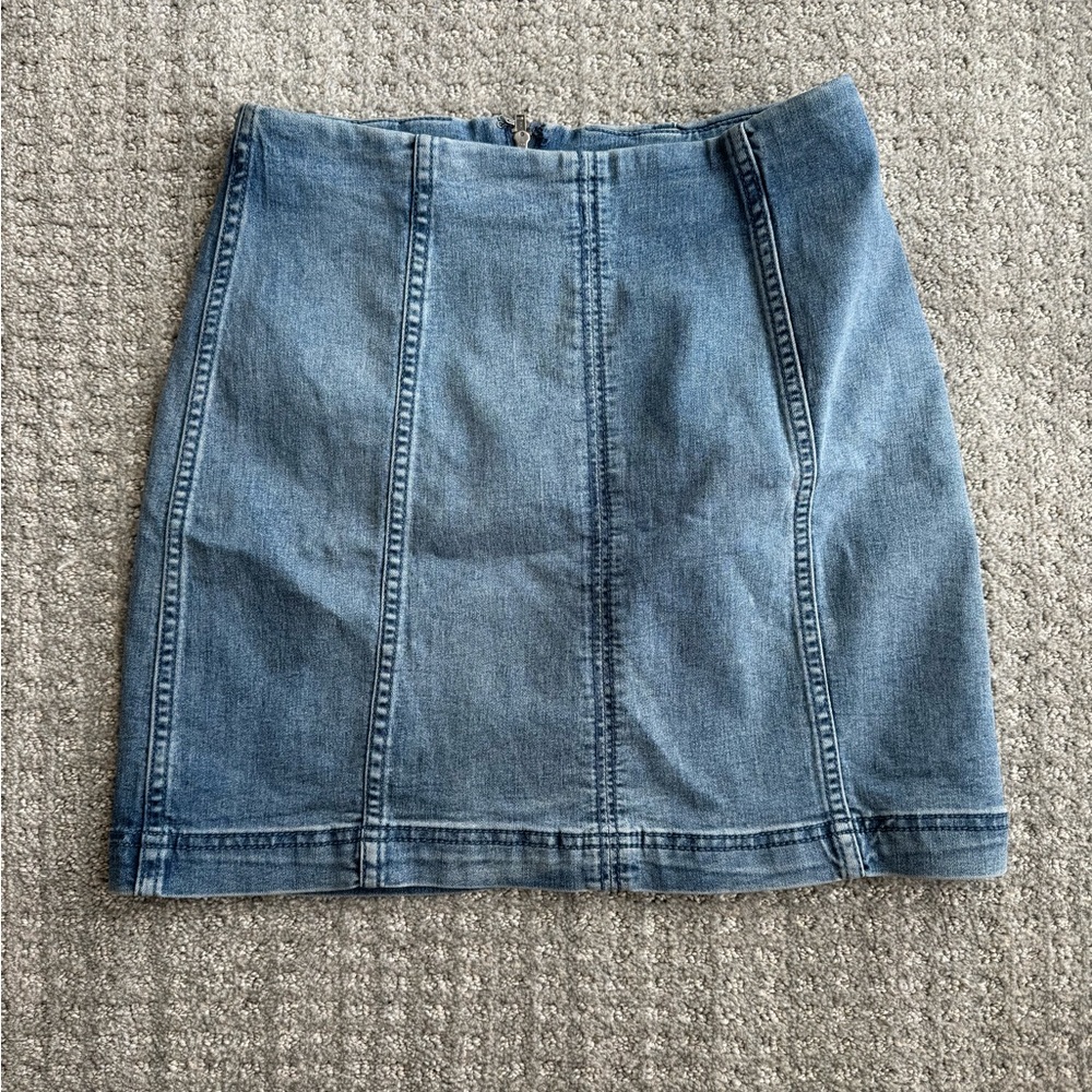 Free people denim skirt S